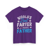 Worlds Best Farter Father Dad T-Shirt - Purple