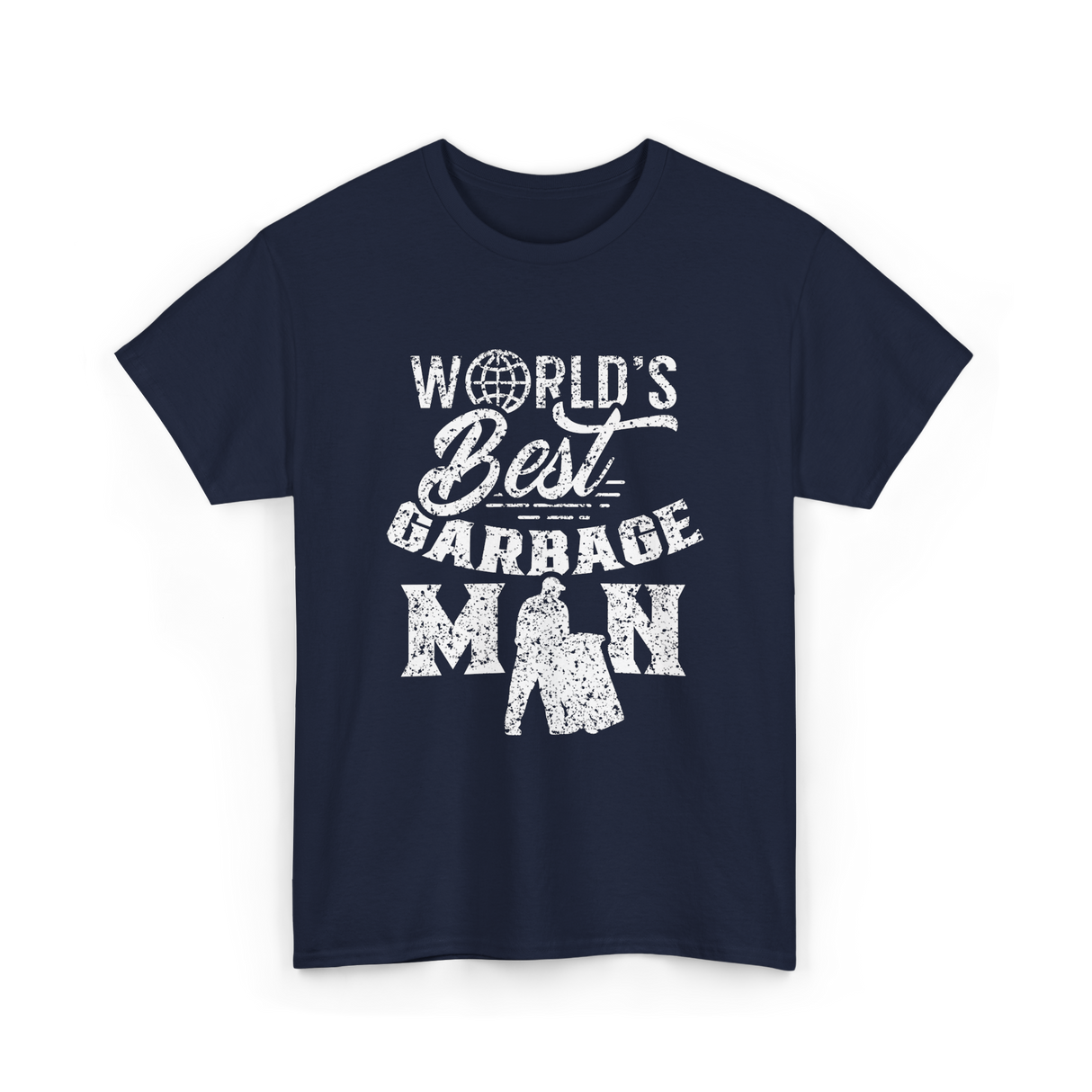 World's Best Garbage Man Disposal T-Shirt - Navy