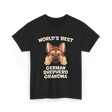 World's Best German Shepherd Grandma T-Shirt - Black