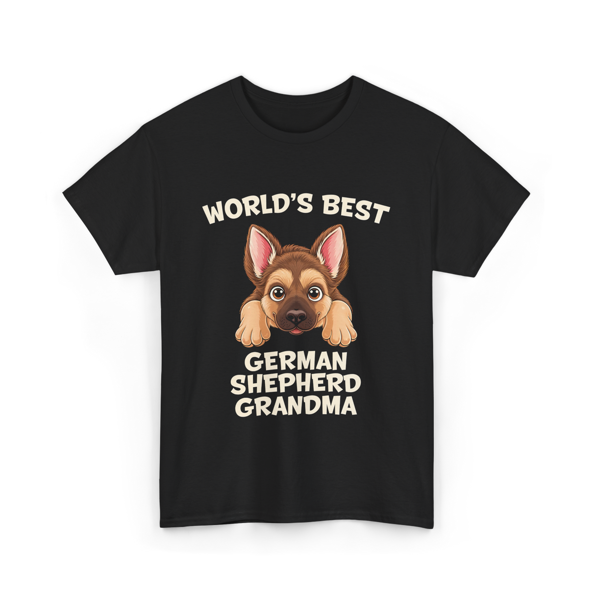 World's Best German Shepherd Grandma T-Shirt - Black