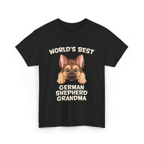 World's Best German Shepherd Grandma T-Shirt - Black