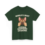 World's Best German Shepherd Grandma T-Shirt - Forest Green