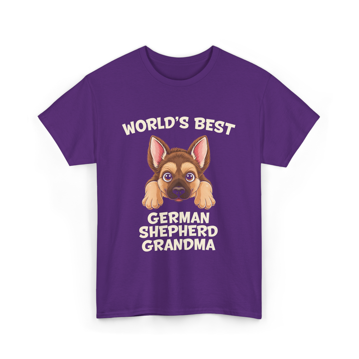 World's Best German Shepherd Grandma T-Shirt - Purple