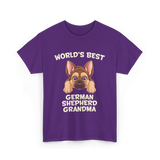 World's Best German Shepherd Grandma T-Shirt - Purple