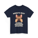 World's Best German Shepherd Grandma T-Shirt - Navy