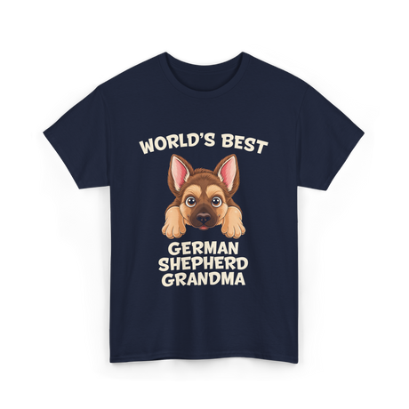 World's Best German Shepherd Grandma T-Shirt - Navy