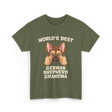 World's Best German Shepherd Grandma T-Shirt - Military Green