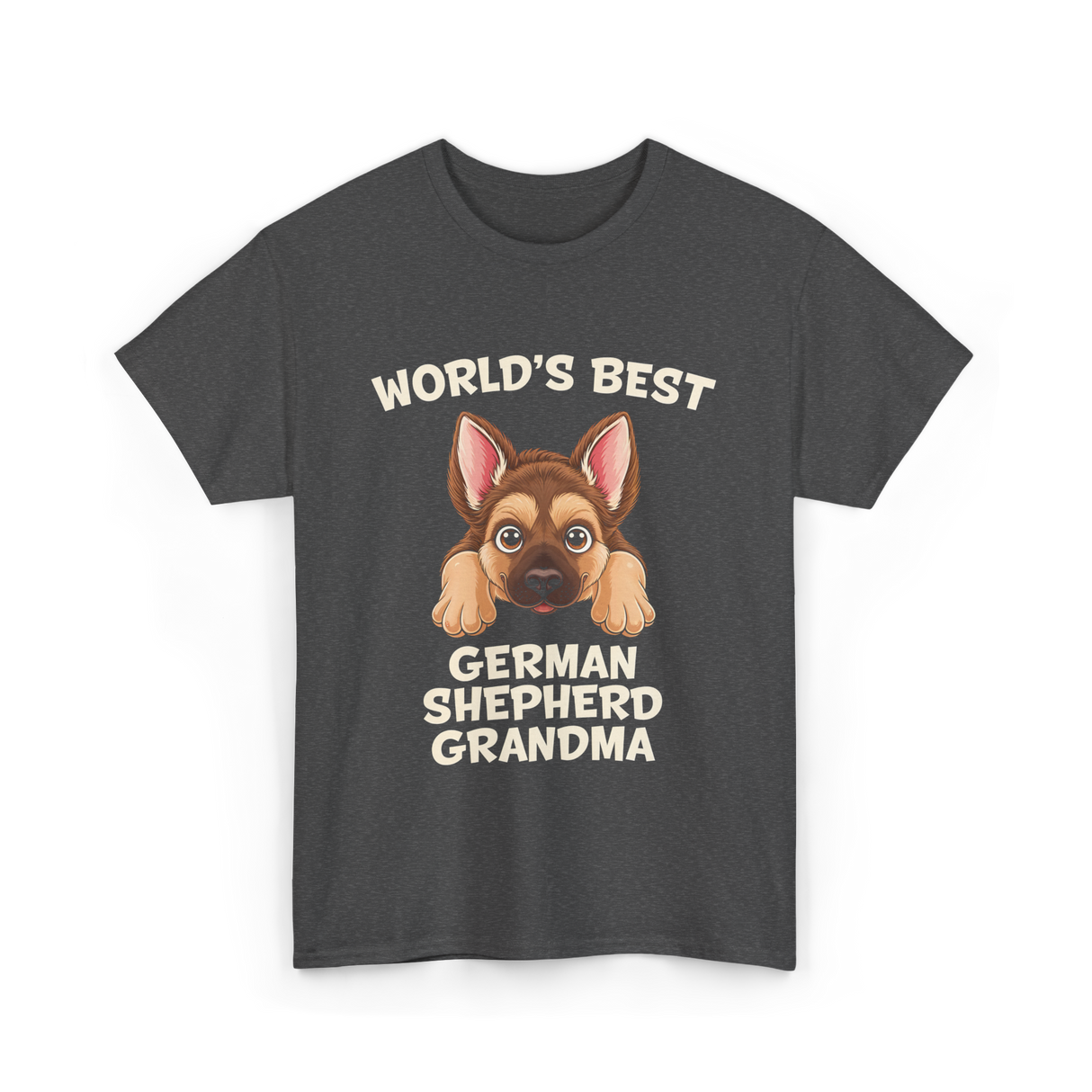 World's Best German Shepherd Grandma T-Shirt - Dark Heather