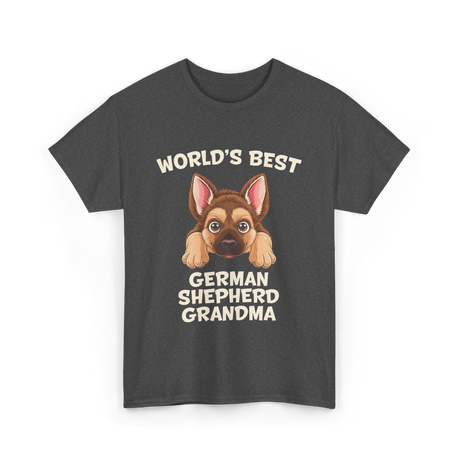 World's Best German Shepherd Grandma T-Shirt - Dark Heather