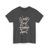 World's Best Sister Aunt T-Shirt - Dark Heather