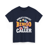 World's Coolest Bingo Caller Bingo T-Shirt - Navy