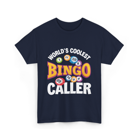 World's Coolest Bingo Caller Bingo T-Shirt - Navy