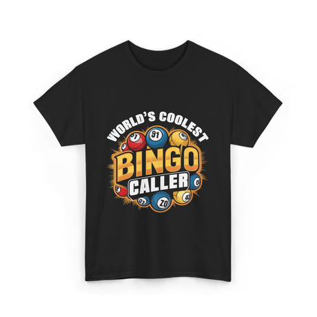 World's Coolest Bingo Caller Bingo T-Shirt - Black