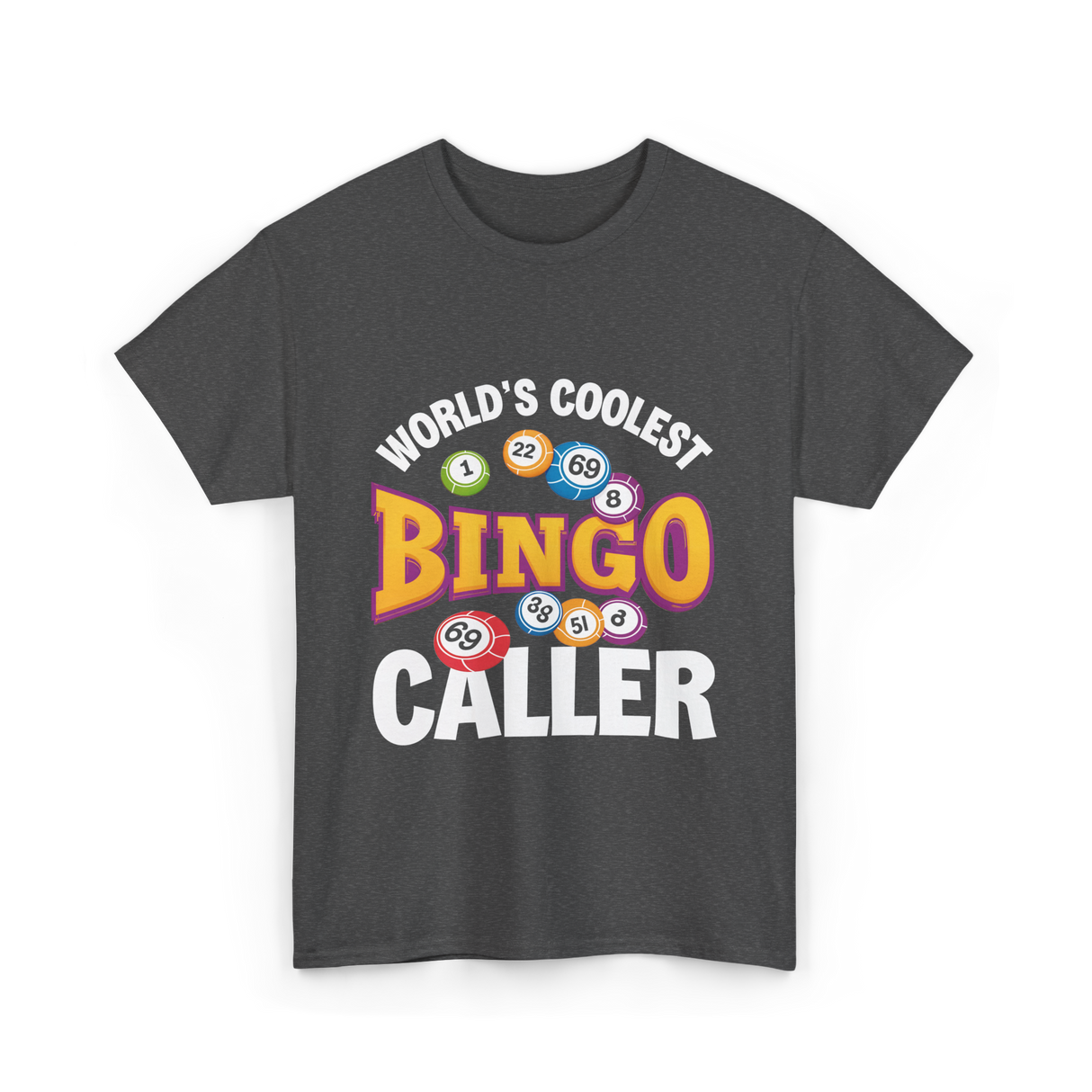 World's Coolest Bingo Caller Bingo T-Shirt - Dark Heather