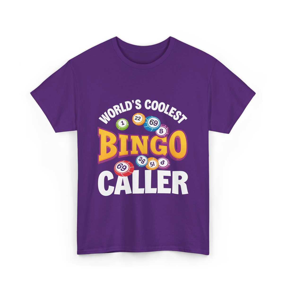 World's Coolest Bingo Caller Bingo T-Shirt - Purple