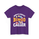 World's Coolest Bingo Caller Bingo T-Shirt - Purple