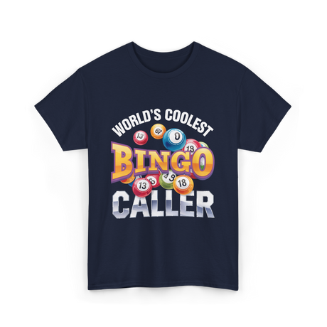 World's Coolest Bingo Caller Bingo T-Shirt - Navy