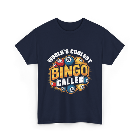 World's Coolest Bingo Caller Bingo T-Shirt - Navy