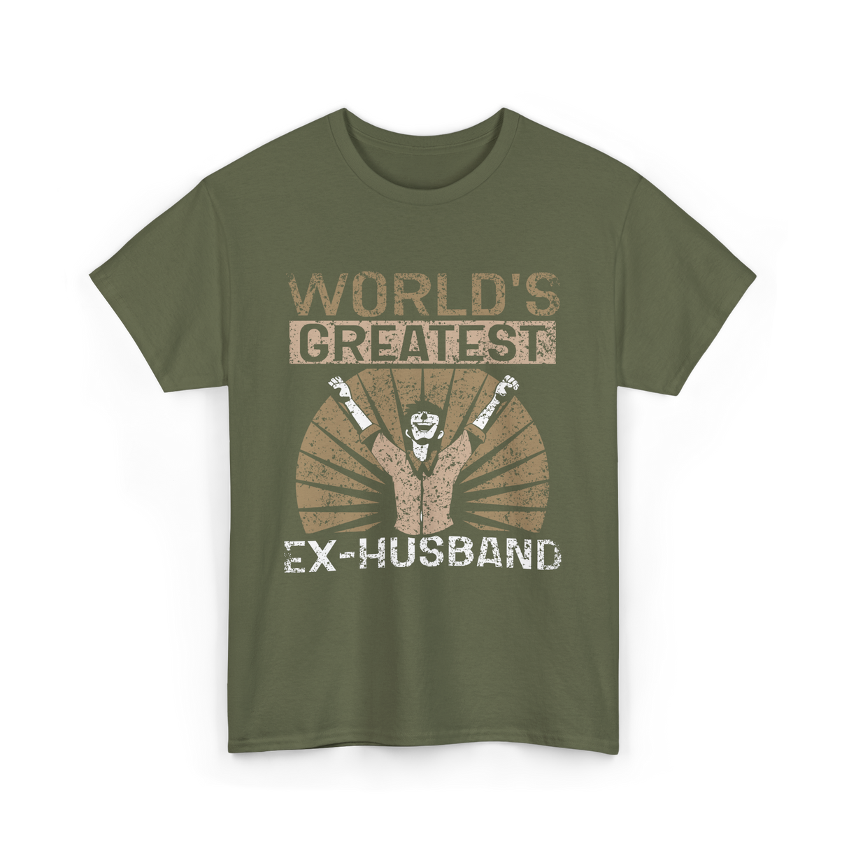 World's Greatest Ex-Husband Divorce T-Shirt - Military Green