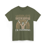 World's Greatest Ex-Husband Divorce T-Shirt - Military Green