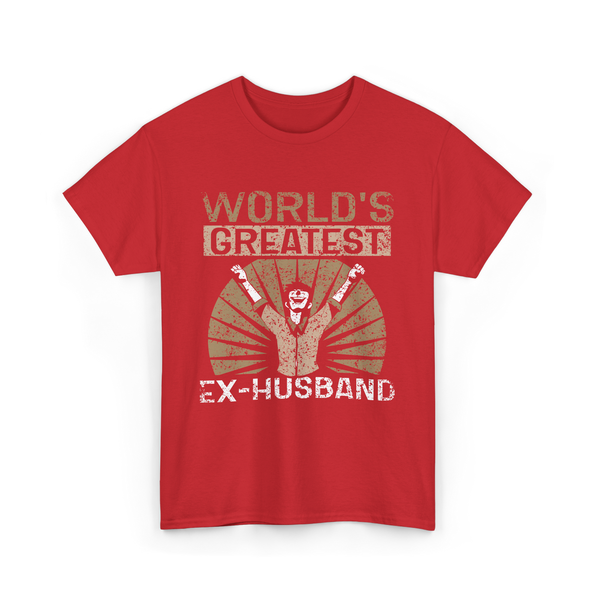 World's Greatest Ex-Husband Divorce T-Shirt - Red