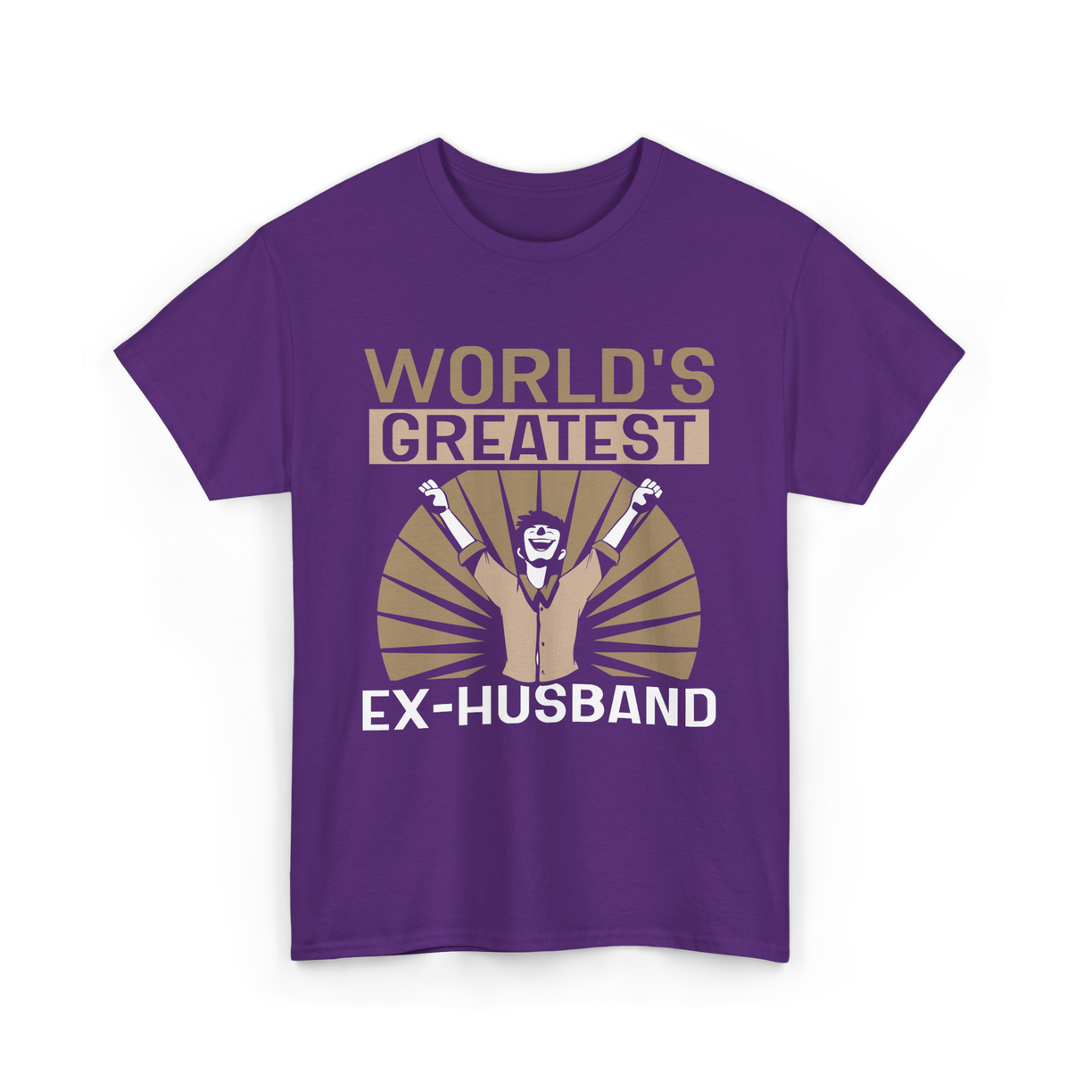 World's Greatest Ex-Husband Divorce T-Shirt - Purple