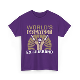 World's Greatest Ex-Husband Divorce T-Shirt - Purple