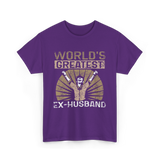 World's Greatest Ex-Husband Divorce T-Shirt - Purple