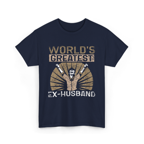 World's Greatest Ex-Husband Divorce T-Shirt - Navy