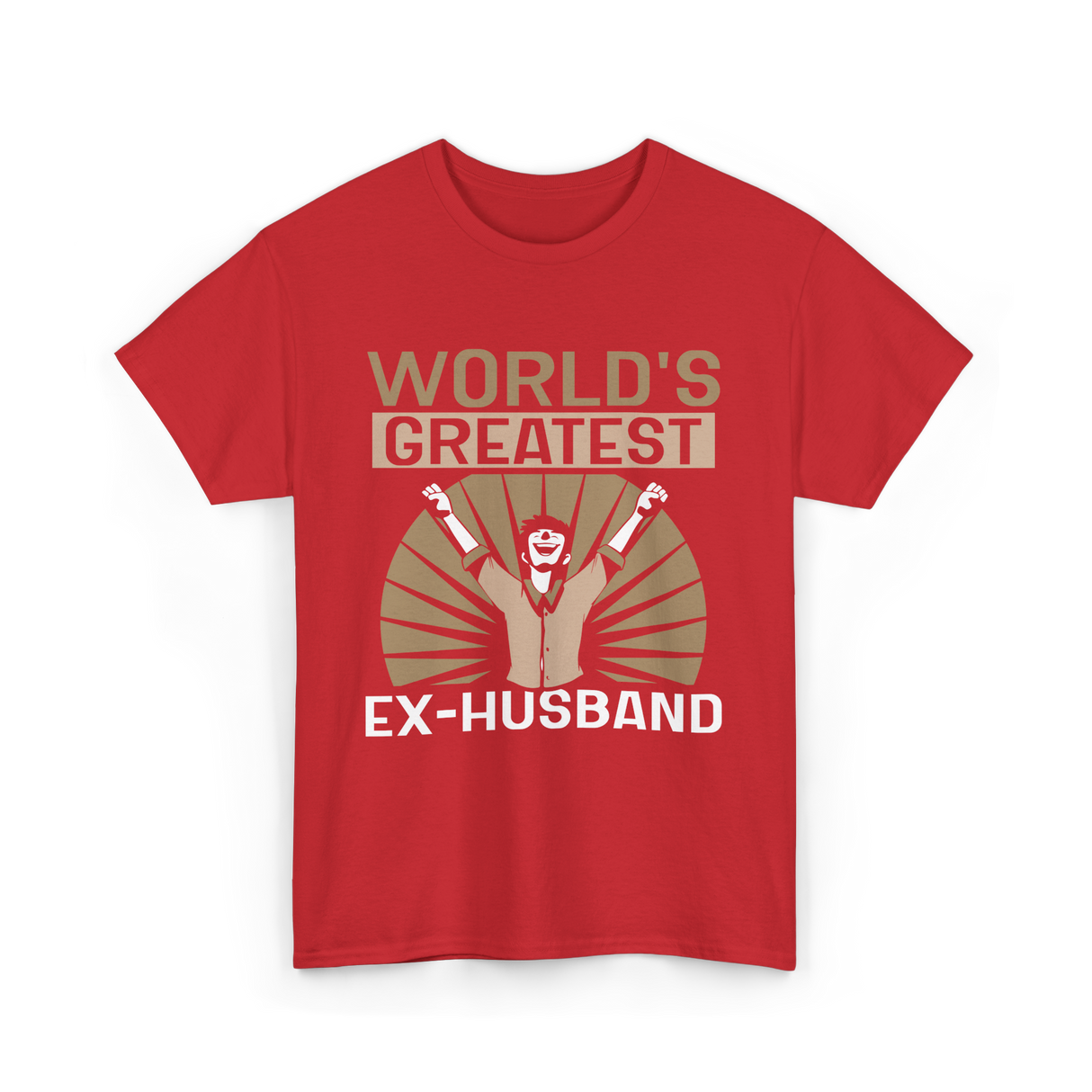 World's Greatest Ex-Husband Divorce T-Shirt - Red