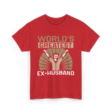 World's Greatest Ex-Husband Divorce T-Shirt - Red