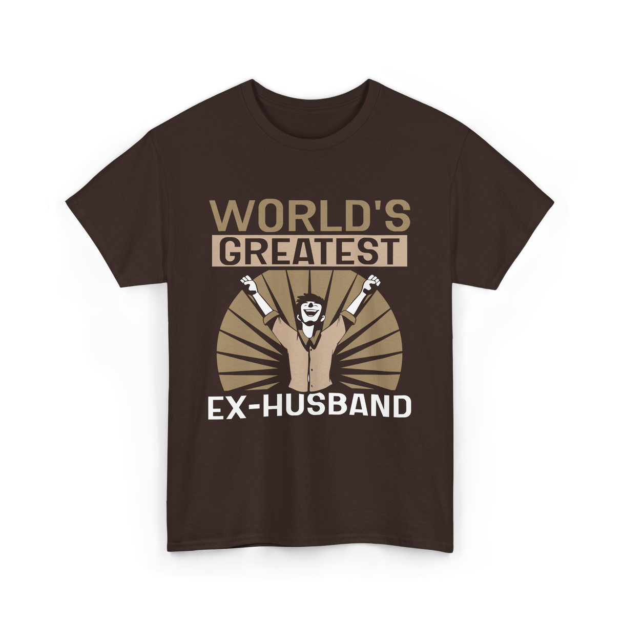 World's Greatest Ex-Husband Divorce T-Shirt - Dark Chocolate