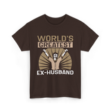 World's Greatest Ex-Husband Divorce T-Shirt - Dark Chocolate