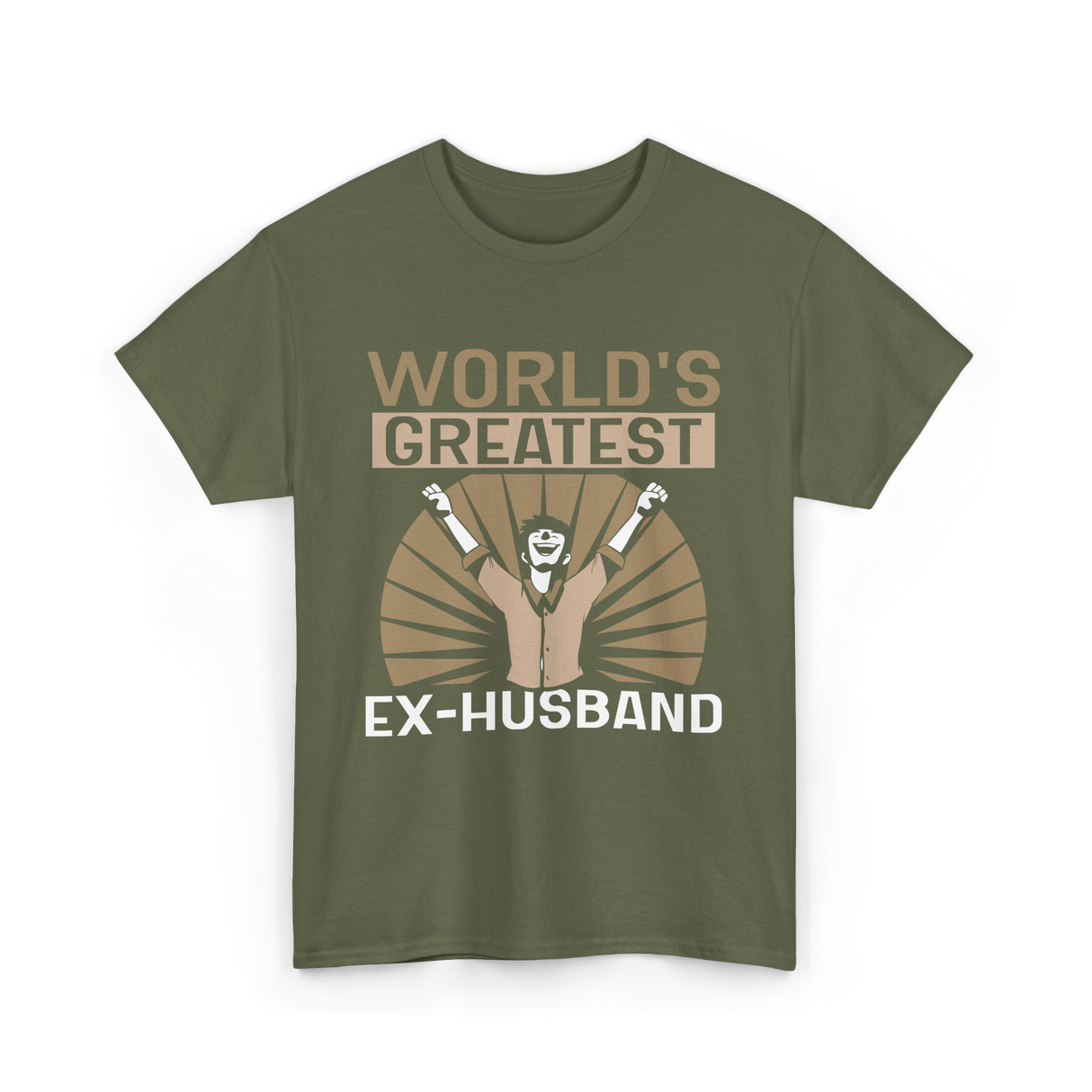 World's Greatest Ex-Husband Divorce T-Shirt - Military Green