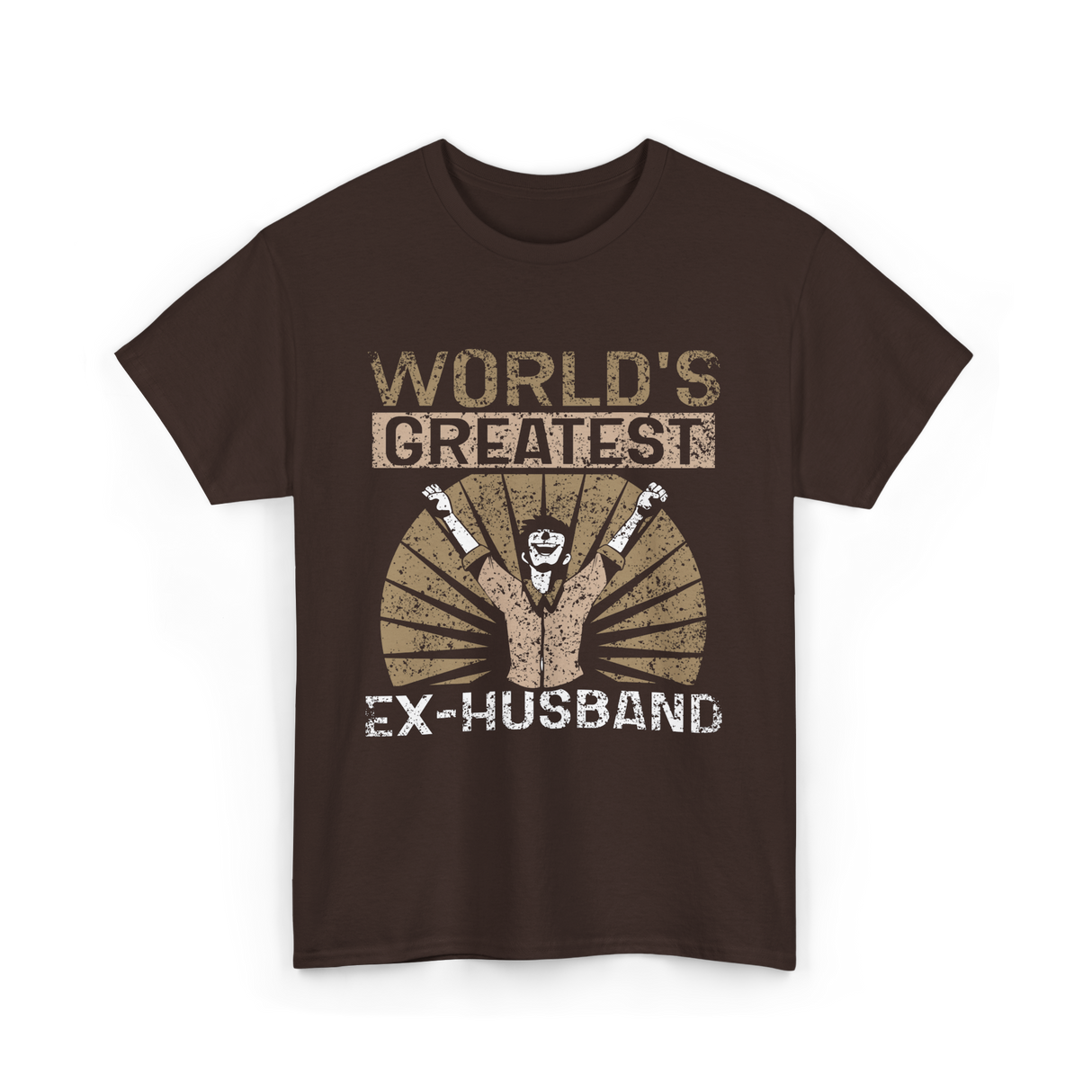 World's Greatest Ex-Husband Divorce T-Shirt - Dark Chocolate