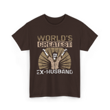 World's Greatest Ex-Husband Divorce T-Shirt - Dark Chocolate