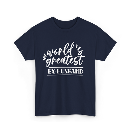 World's Greatest Ex-Husband T-Shirt - Navy