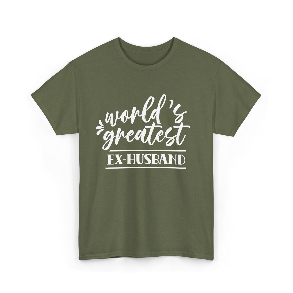 World's Greatest Ex-Husband T-Shirt - Military Green