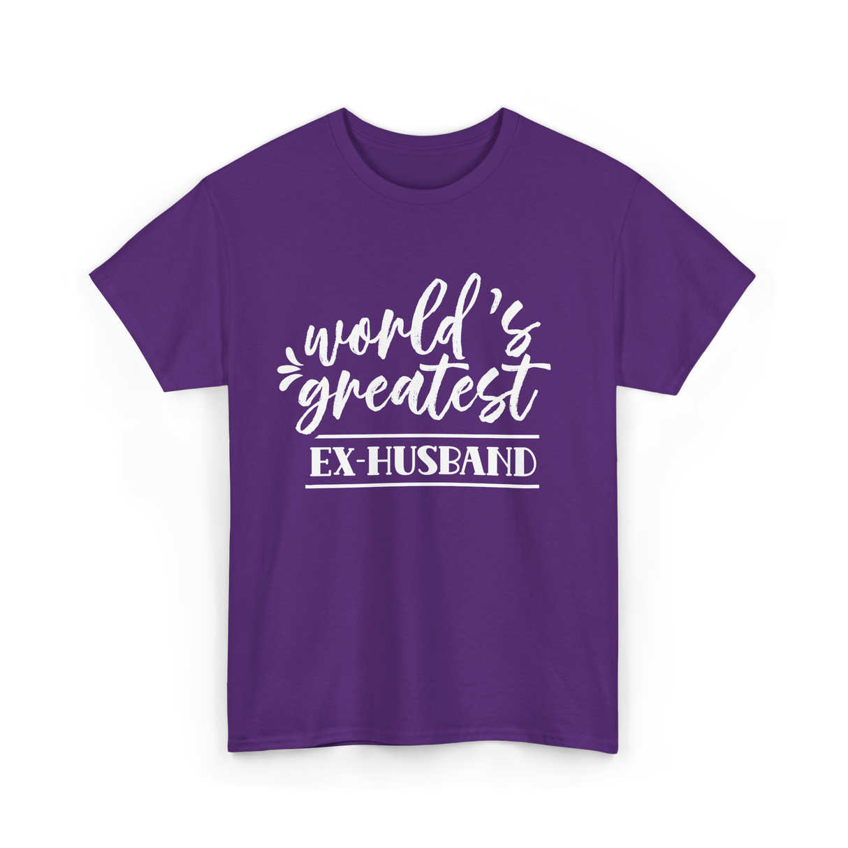 World's Greatest Ex-Husband T-Shirt - Purple