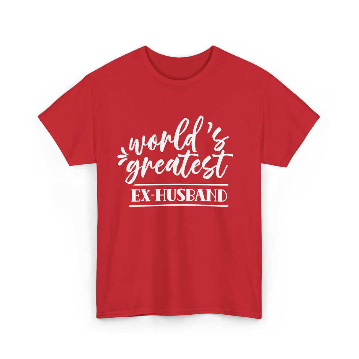 World's Greatest Ex-Husband T-Shirt - Red