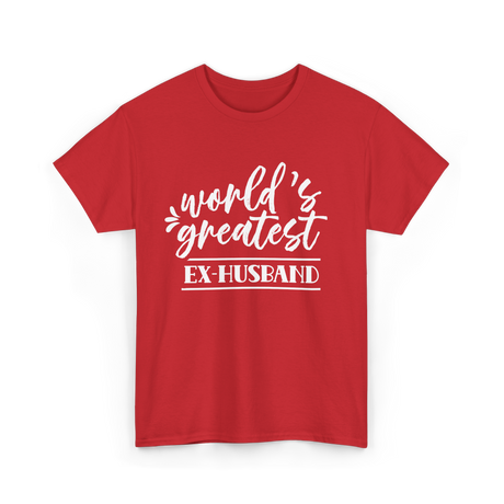 World's Greatest Ex-Husband T-Shirt - Red