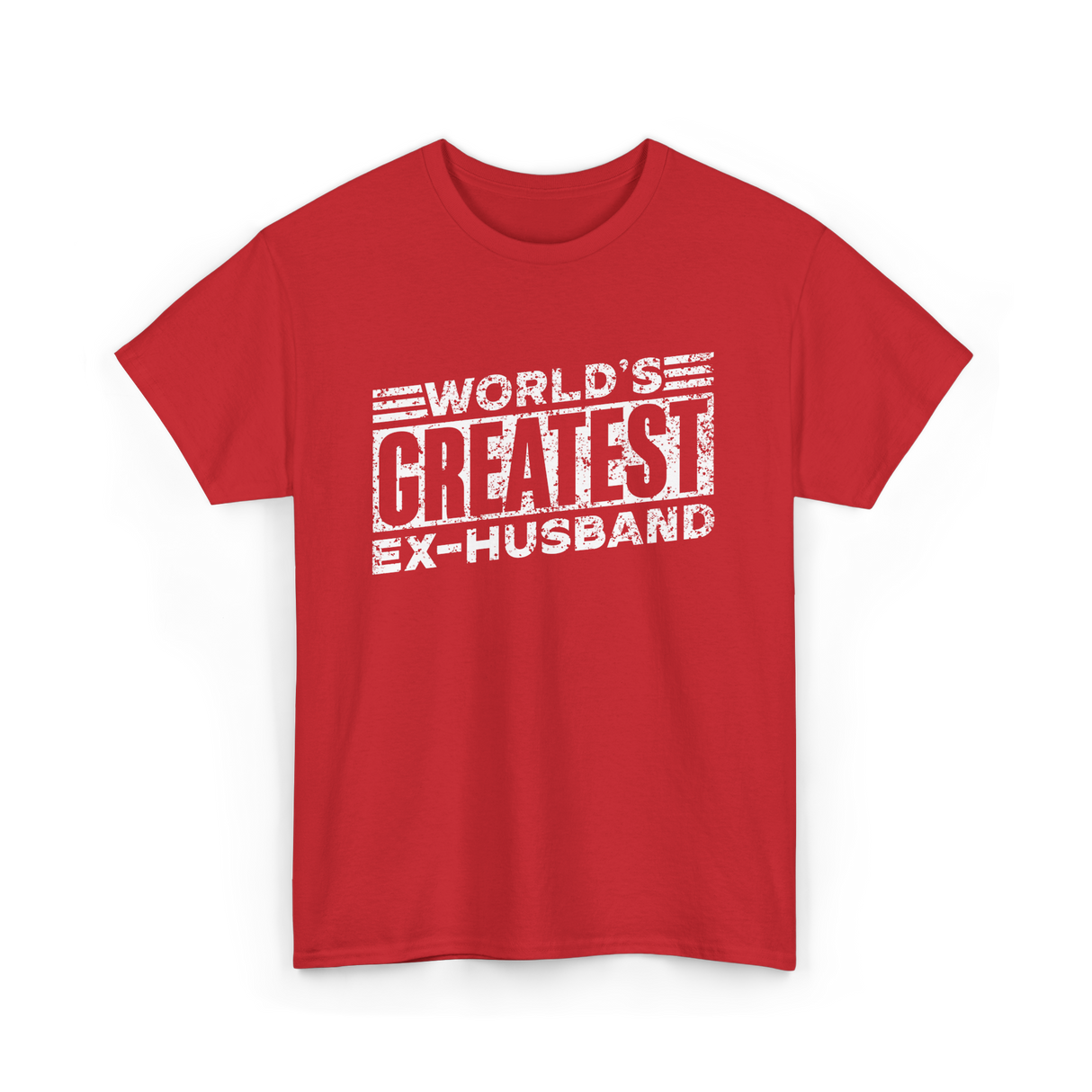 World's Greatest Ex-Husband T-Shirt - Red