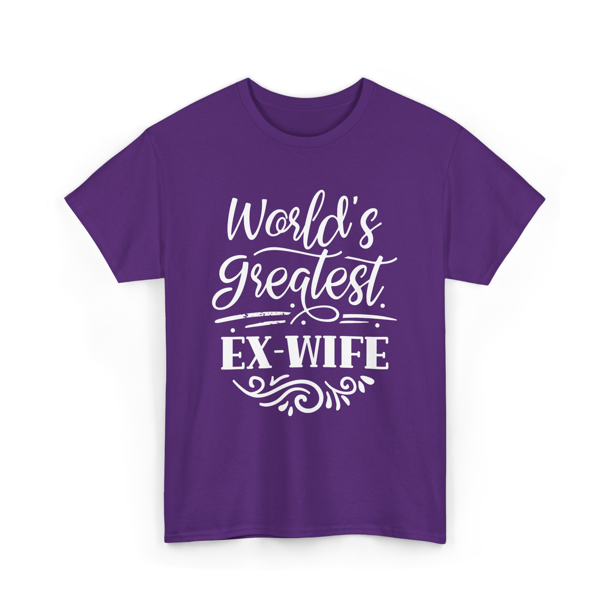 World's Greatest Ex-Wife Ex Wife T-Shirt - Purple