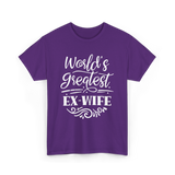 World's Greatest Ex-Wife Ex Wife T-Shirt - Purple