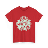 World's Okayest Brother Sibling Supremacy T-Shirt - Red