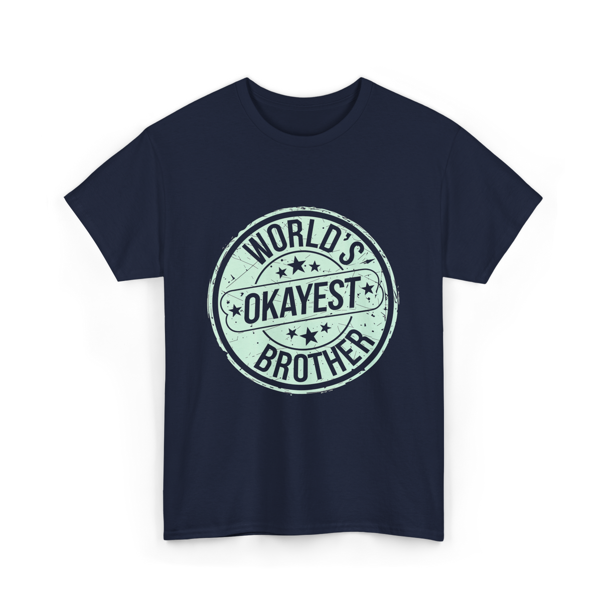 World's Okayest Brother Sibling Supremacy T-Shirt - Navy