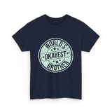 World's Okayest Brother Sibling Supremacy T-Shirt - Navy