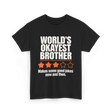 World's Okayest Brother T-Shirt - Black