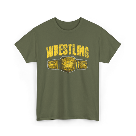 Wrestling Champion Wrestling T-Shirt - Military Green