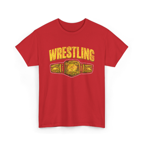 Wrestling Champion Wrestling T-Shirt - Red